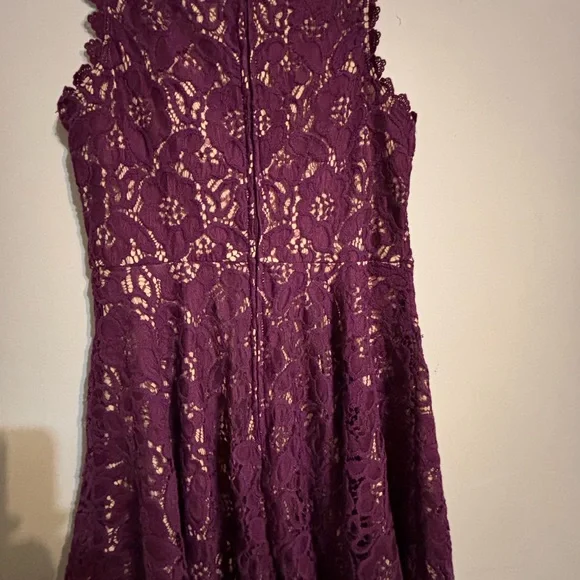 City Studio Purple Lace Dress - Picture 3 of 6